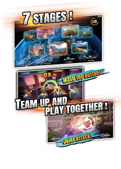 LAI Games Unite Kaiju Rampage 4 Player Arcade Game