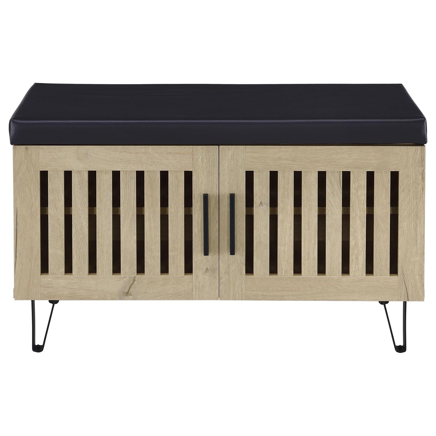 Clackamas - 2 Door Storage Bench With Padded Seat