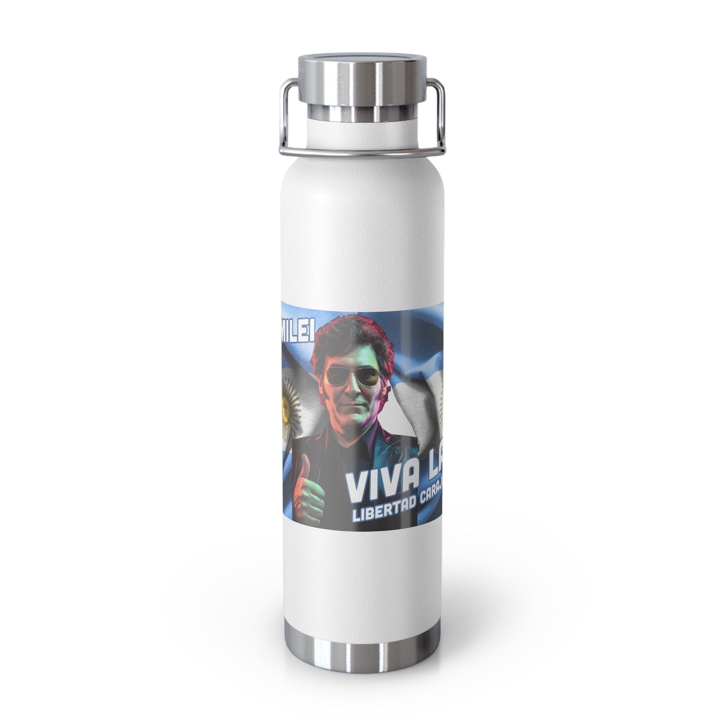 Javier Milei Copper Vacuum Insulated Bottle, 22oz