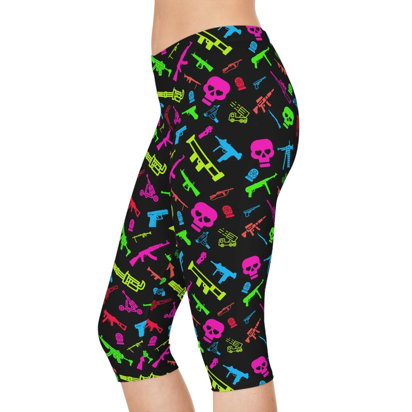 Ready, Aim, Slay! Women's Capri Leggings