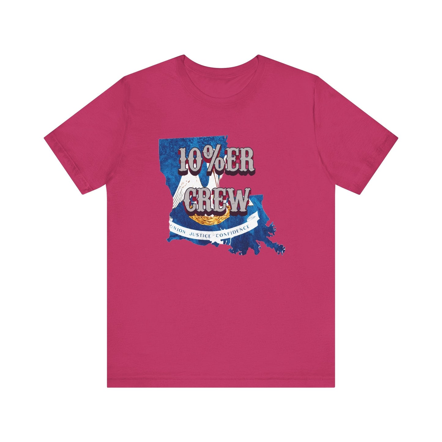 Walton & Johnson: 10%er Crew Louisiana Tee - 4LibertyShop.com