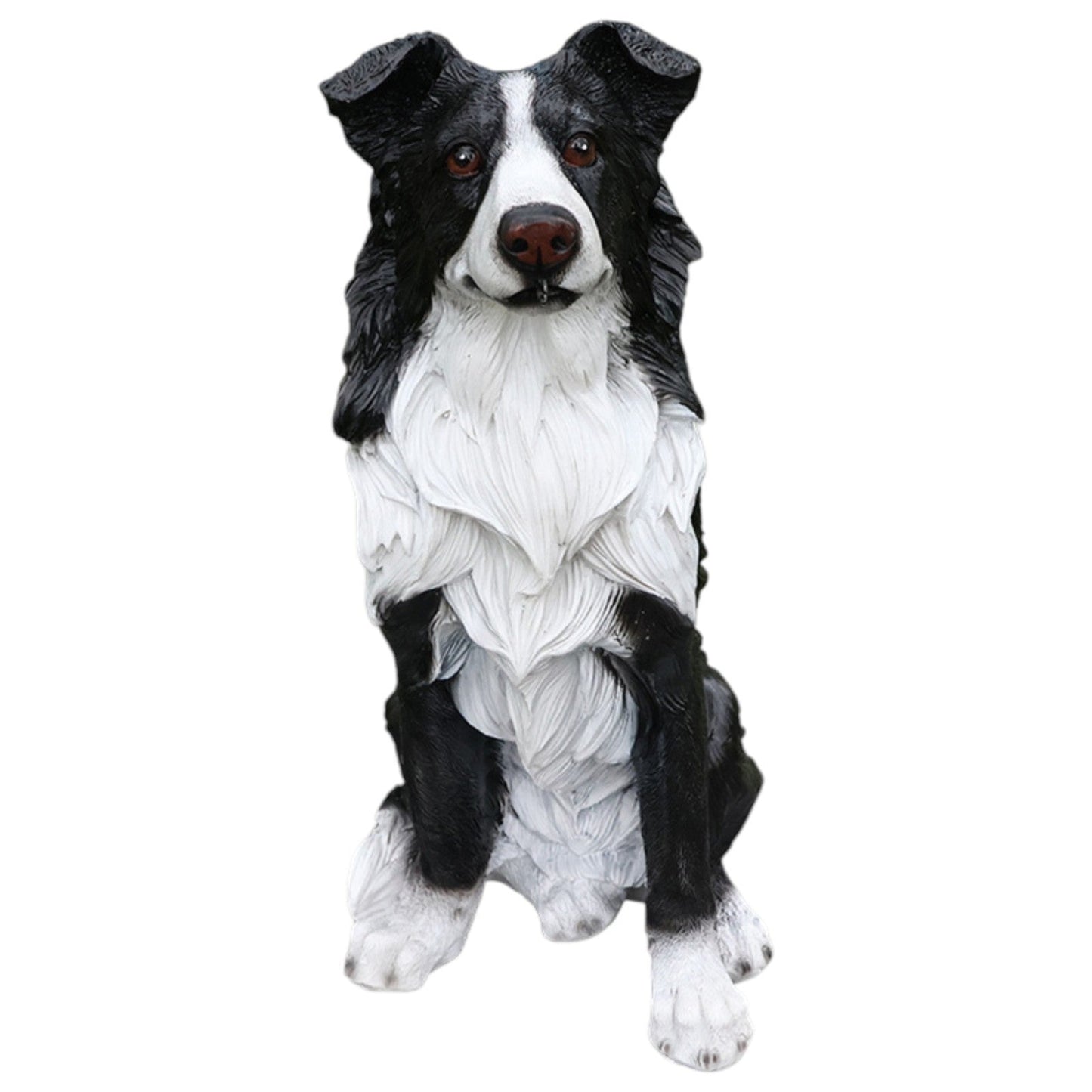Outdoor Garden Border Collie Dog Statue Greeter