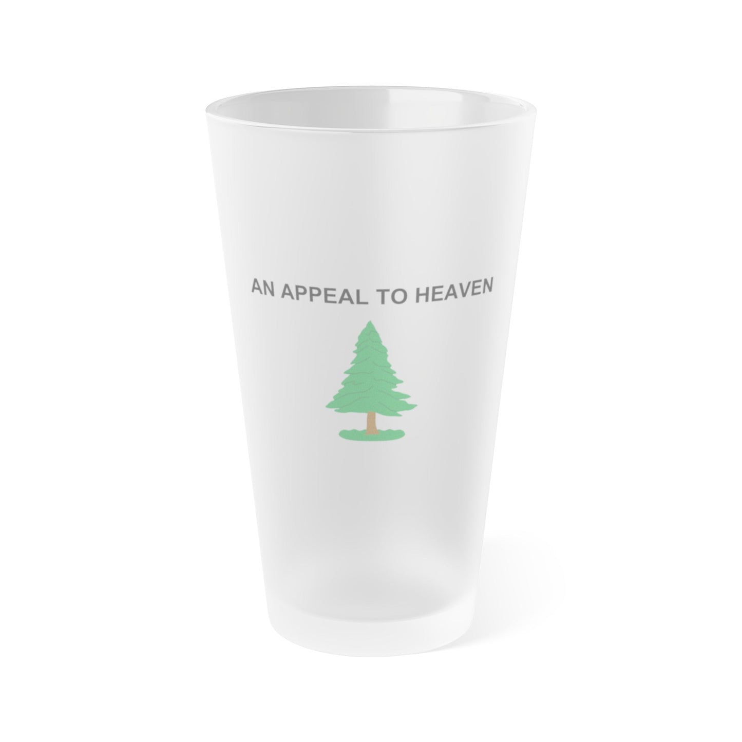 An Appeal To Heaven Frosted Pint Glass, 16oz - 4LibertyShop.com