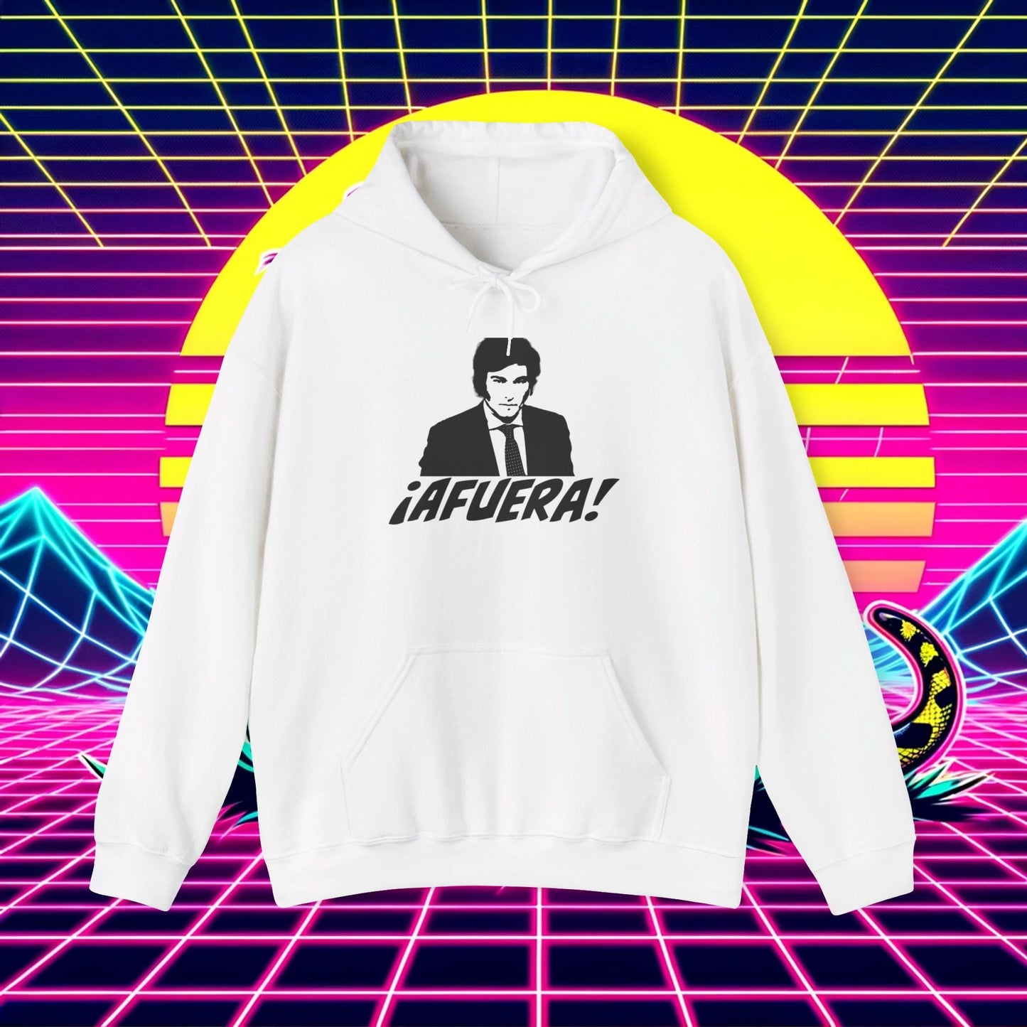 Javier Milei ¡AFUERA! Hoodie - 4LibertyShop.com