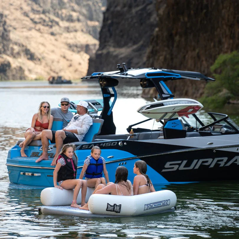 Aquaglide Backside Lounge Inflatable Lake Lounger with Backrest