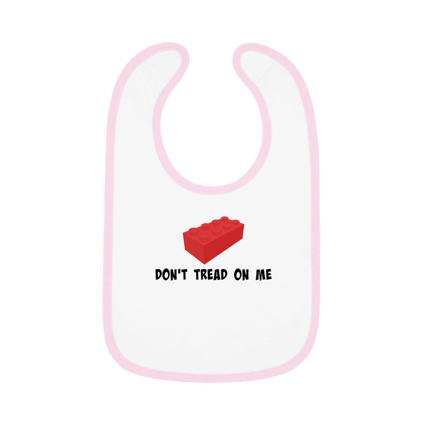 Don't Tread On Me LEGO Baby Contrast Trim Jersey Bib