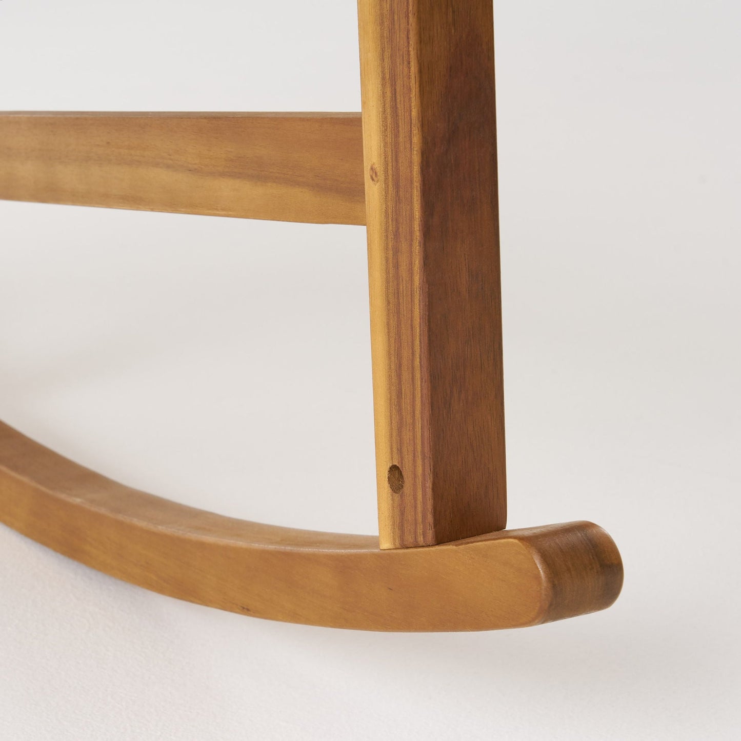 Muse Outdoor Acacia Rocking Chair With Slat Design - Teak