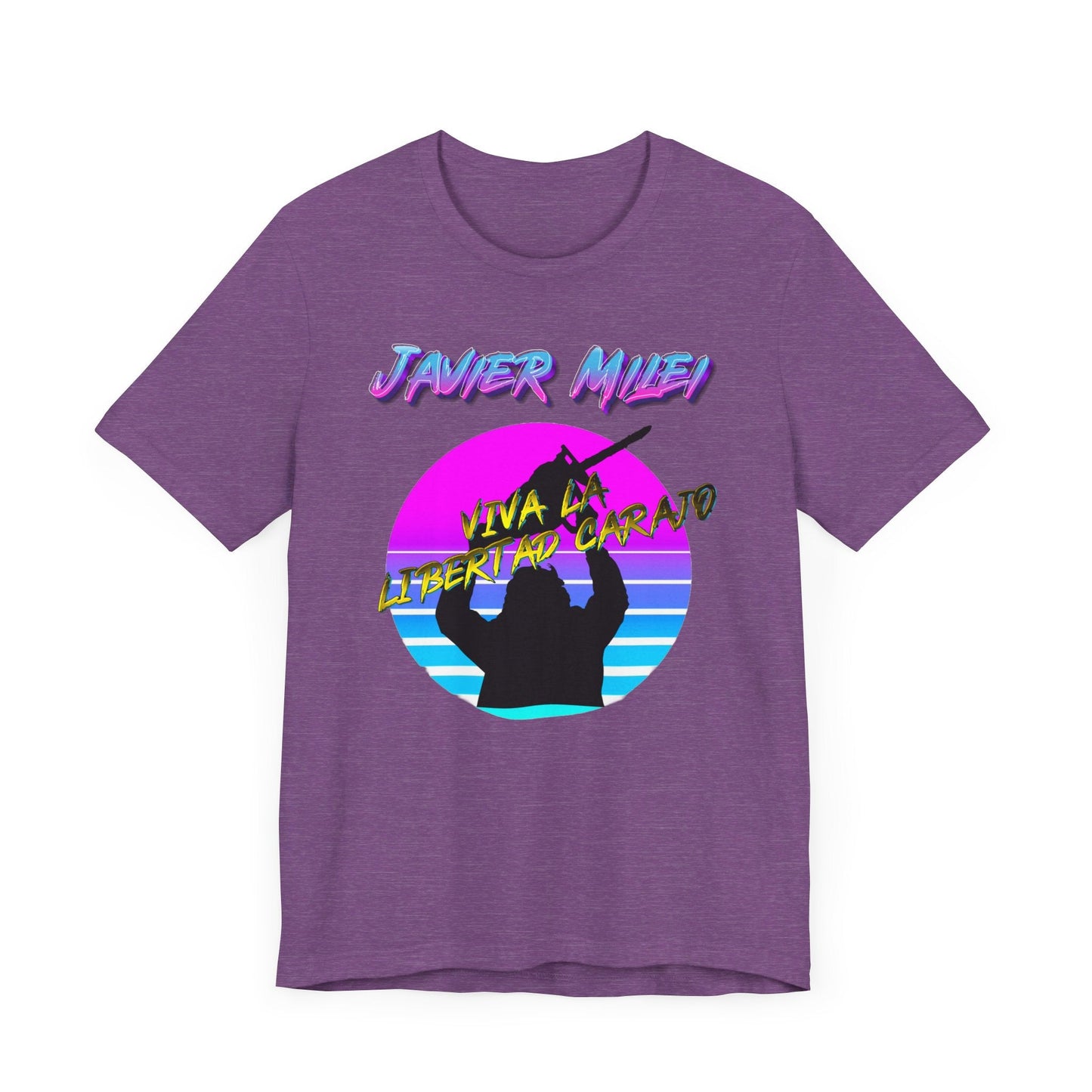 "Chainsaw of Freedom" Javier Milei Synthwave Tee