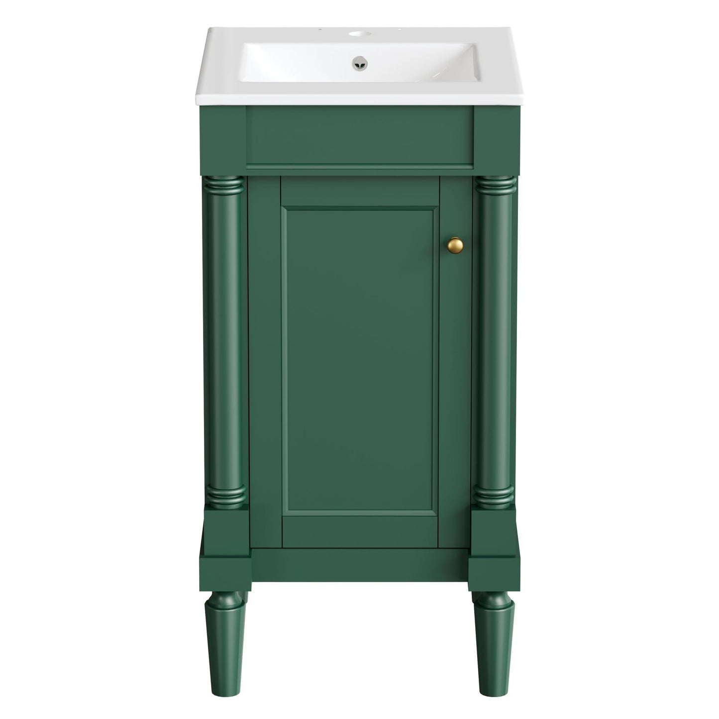 French Style Bathroom Cabinet With Sink, Adjustable Shelf
