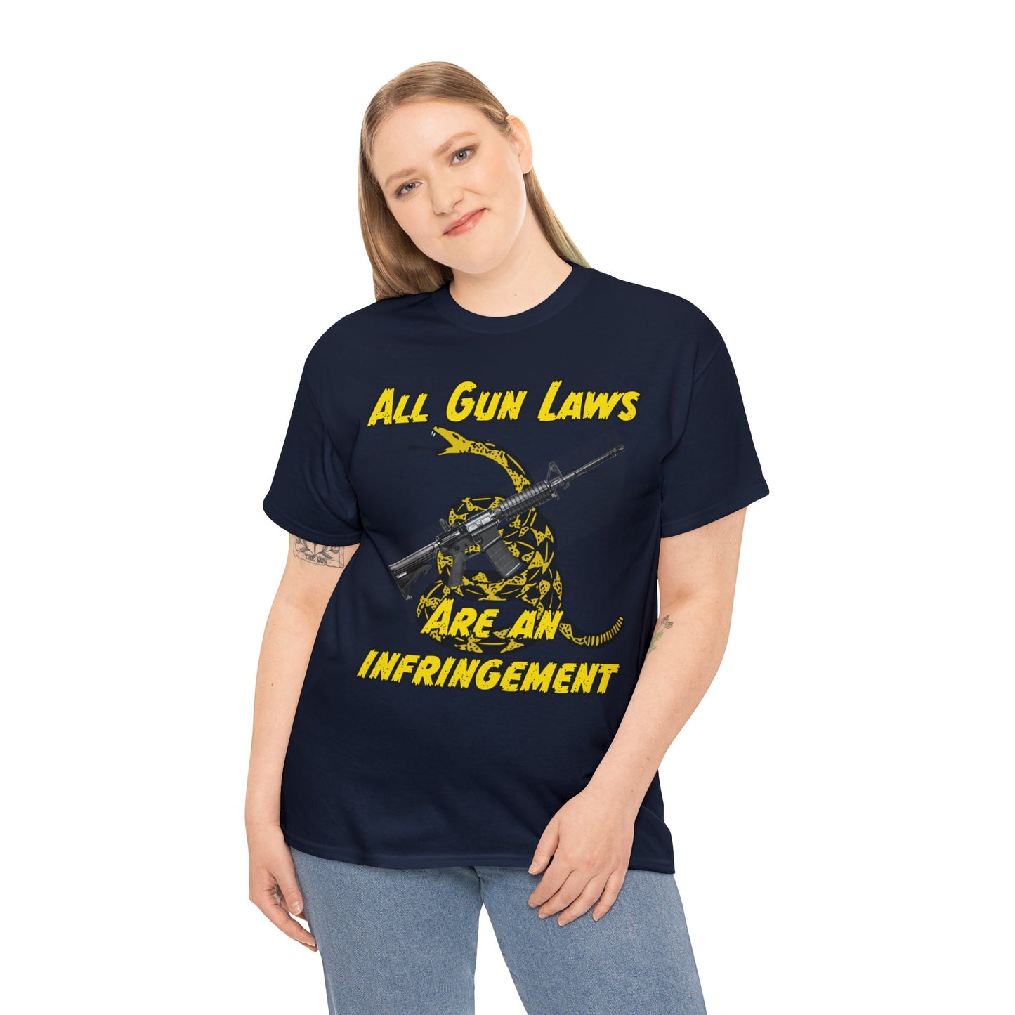 All Gun Laws Are Infringements AR15 Gadsden T-Shirt