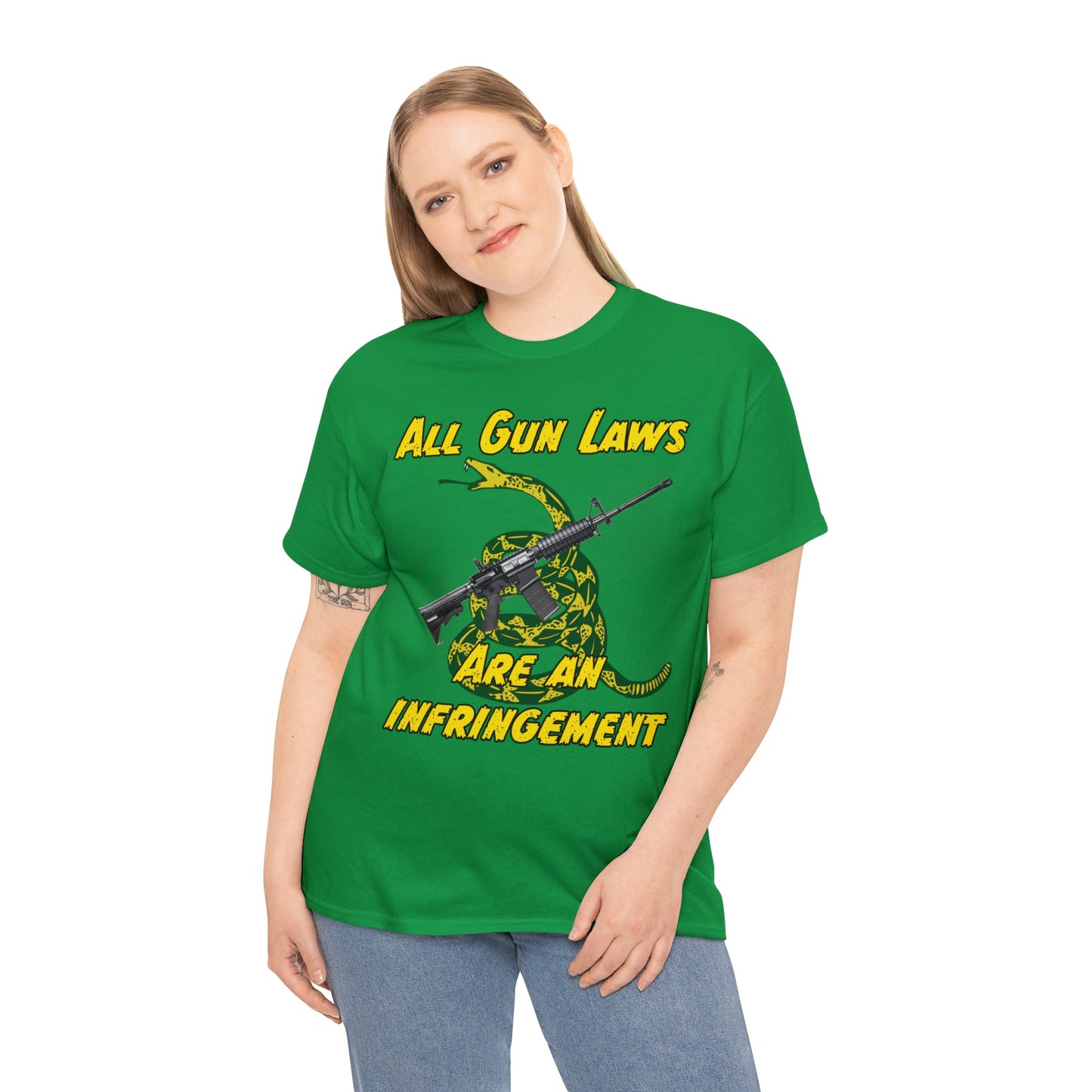 All Gun Laws Are Infringements AR15 Gadsden T-Shirt