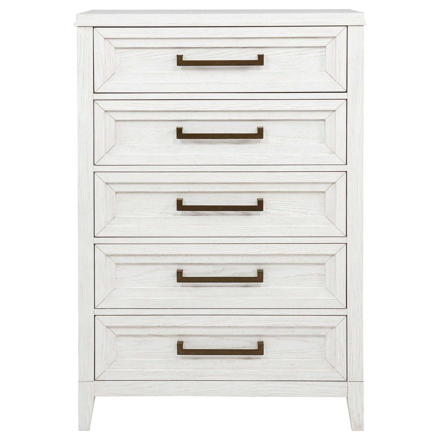 Inverness - 5 Drawer Bedroom Chest - White