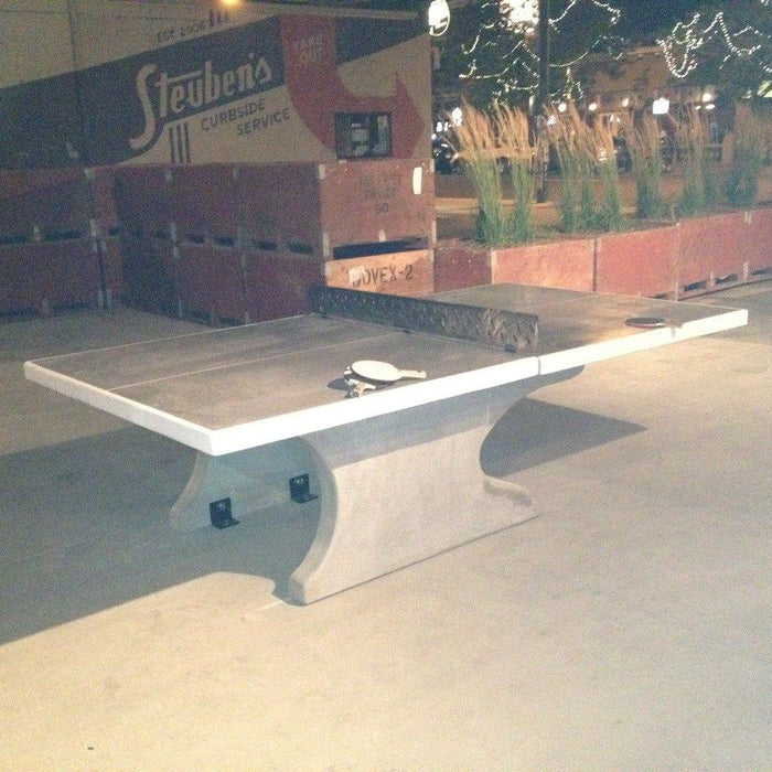 Stone Age Cantilever Outdoor Concrete Ping Pong Table