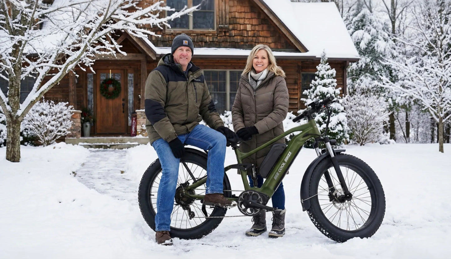 Bee Voyager Dual Batteries Soft Tail Electric Bike