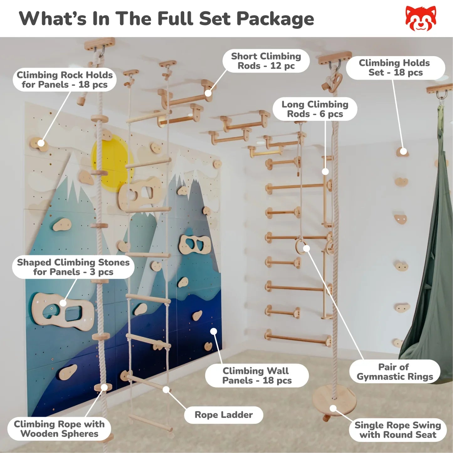 Children's Home Gym by Wood and Hearts