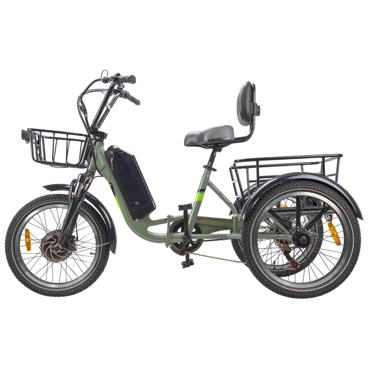 Nakto S02 Electric Trike 500W - Green