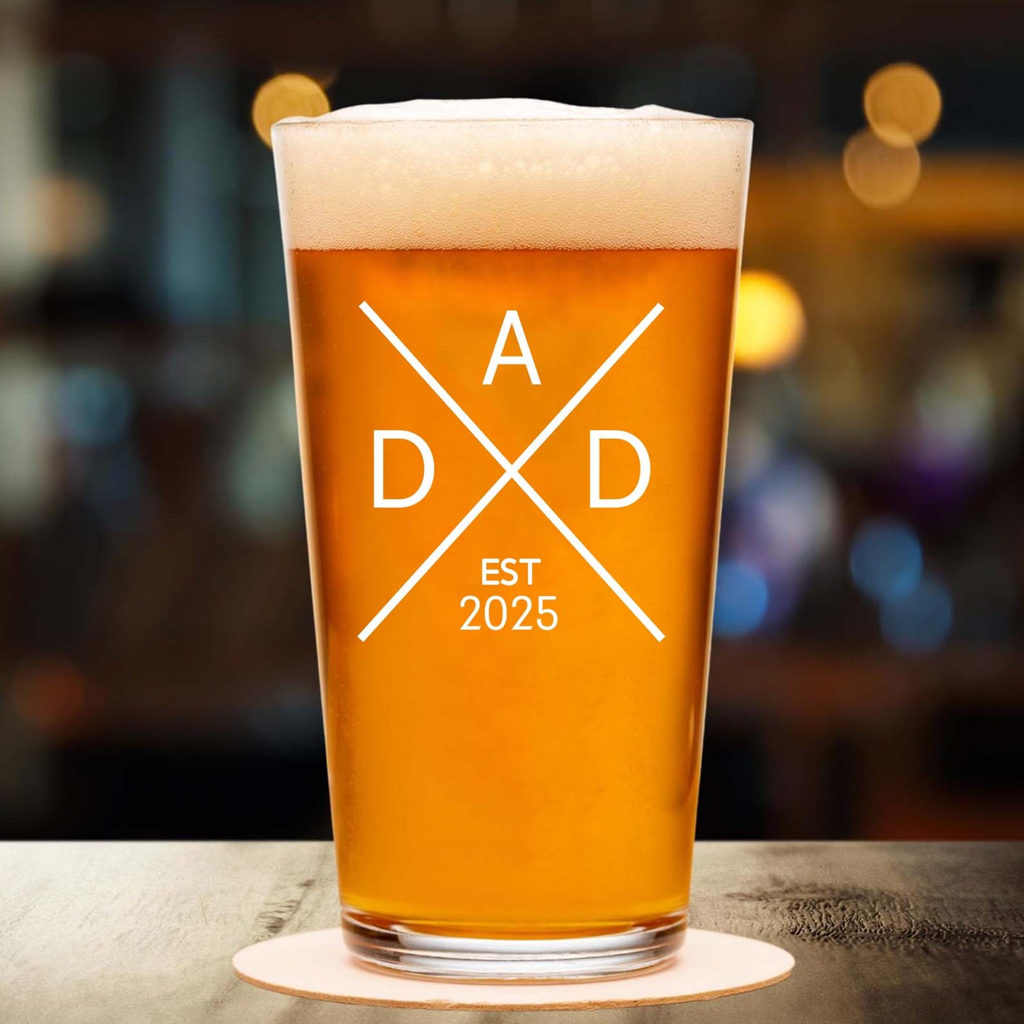 New Dad Whisky Glass With EST Year | Custom First Time Dad Gift | Personalized Whisky Glass for Father’s Day, Established Daddy Drinkware 682258