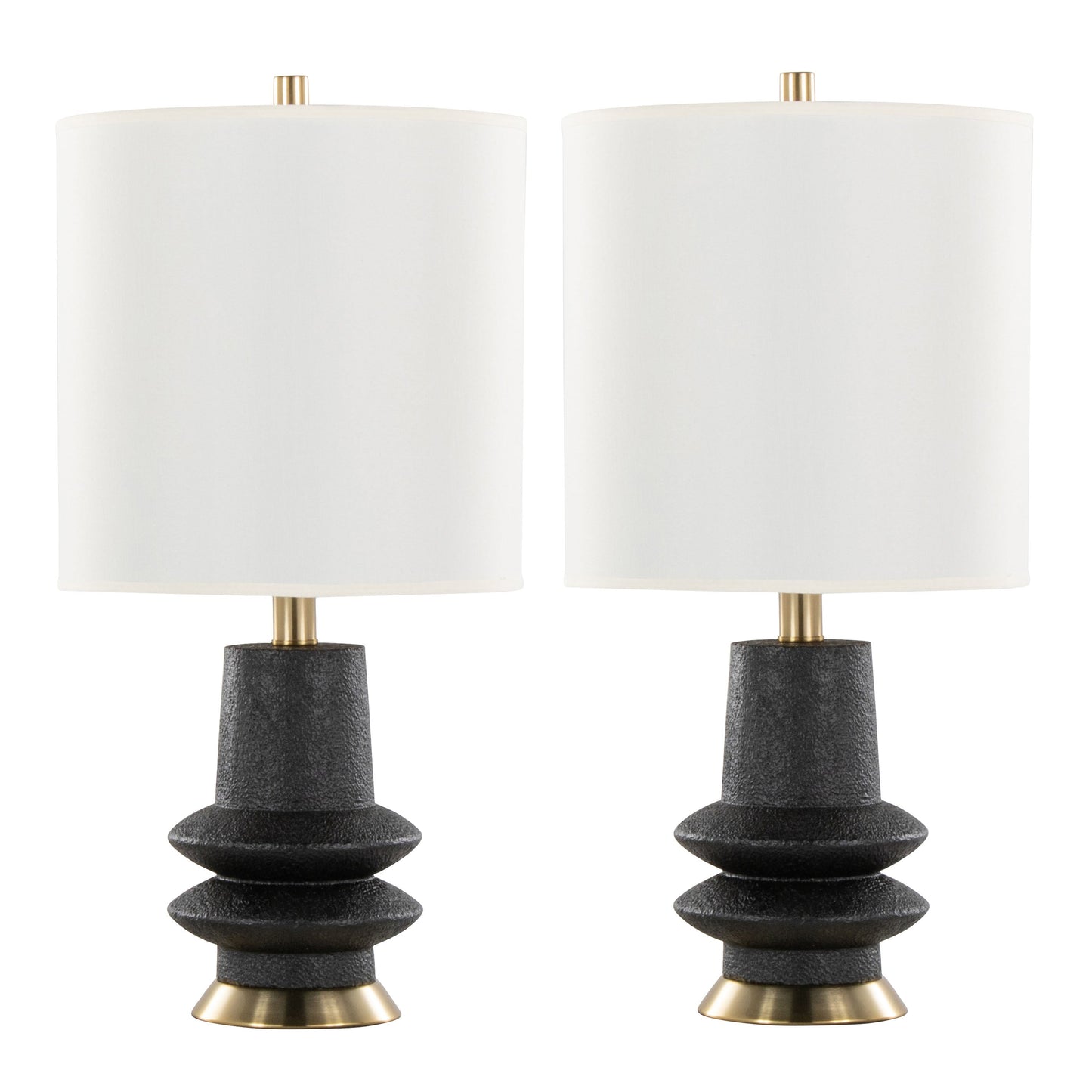 Lloyd 26" Contemporary Polyresin Table Lamp - Set of 2