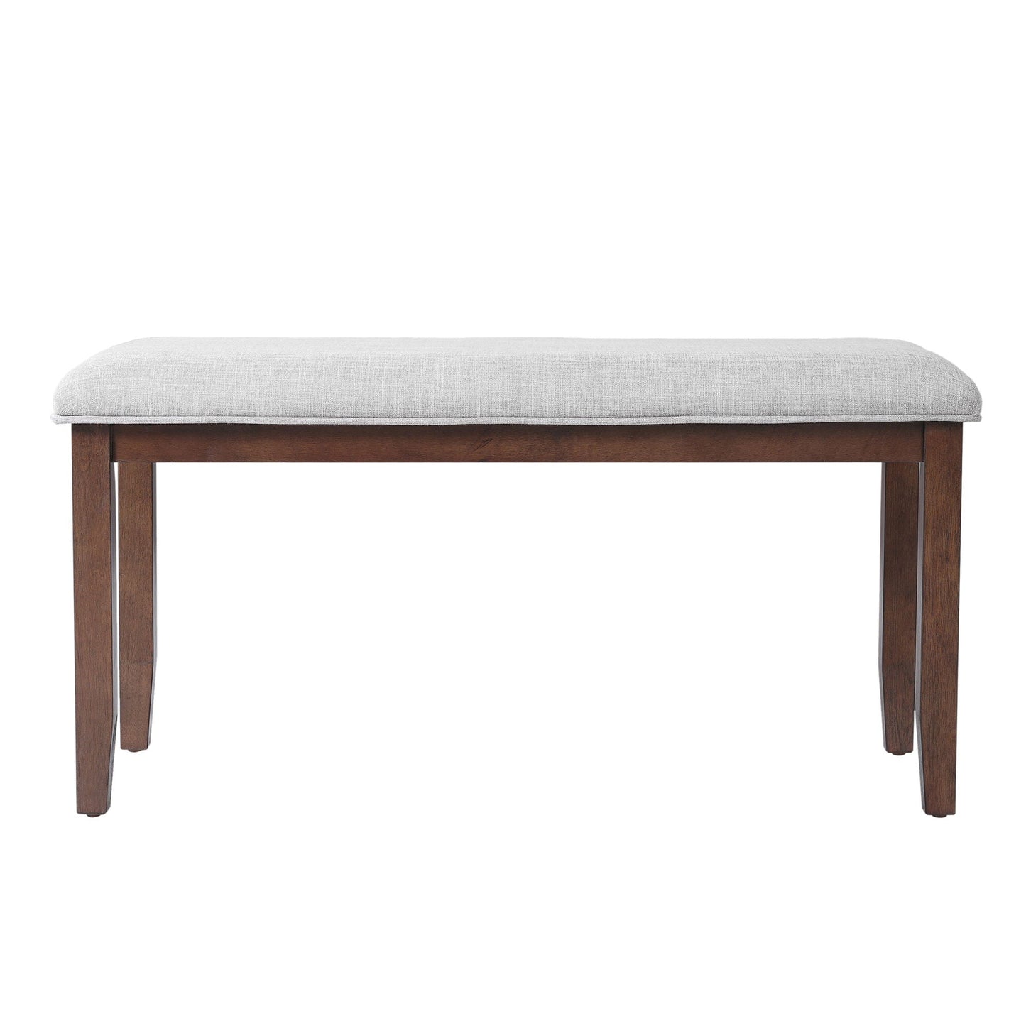 6 Piece Extendable Dining Table Set, Wood Table With Removable Leaf, 4 Upholstered Chairs And Bench - Cherry