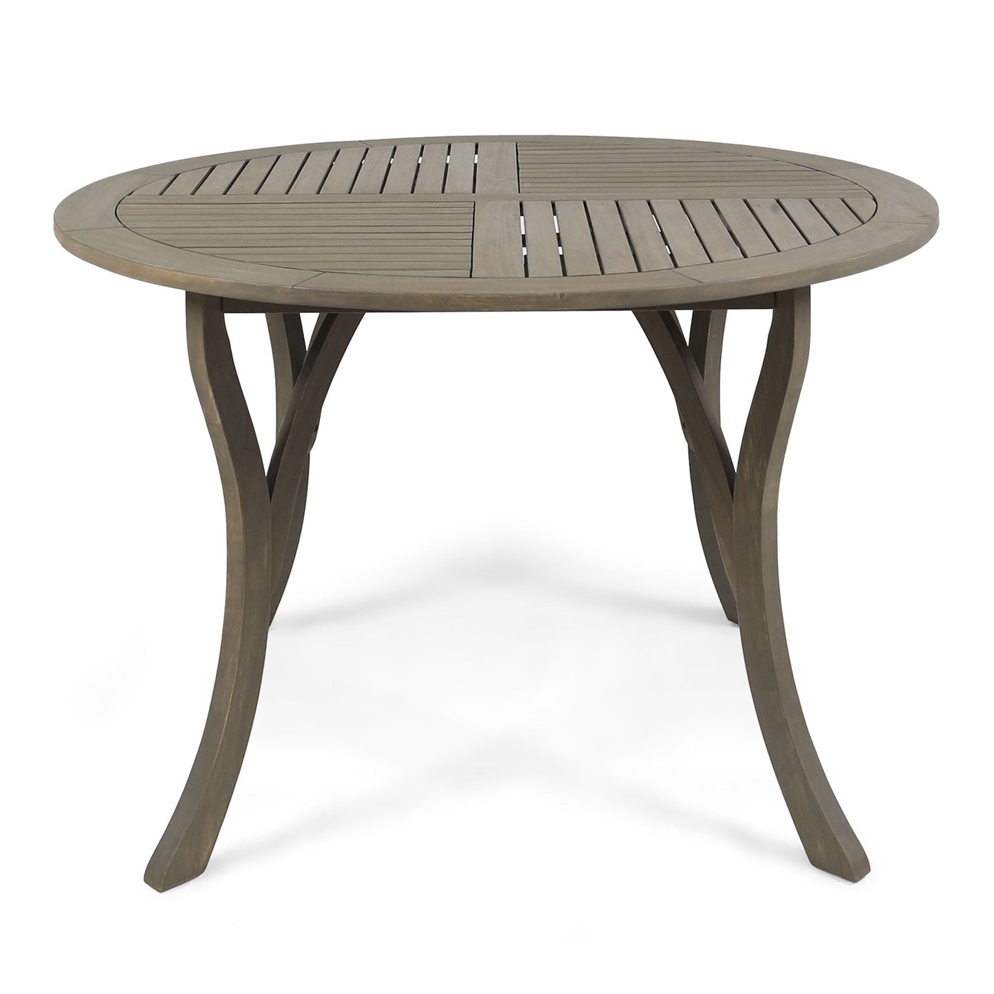 Hermosa Outdoor Acacia Wood Circular Dining Table