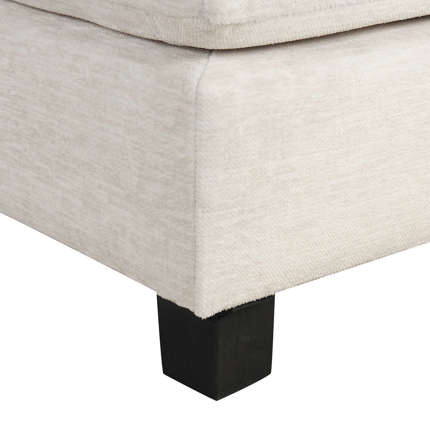 Contemporary U - Shaped Sectional Sofa With Movable Storage Ottoman