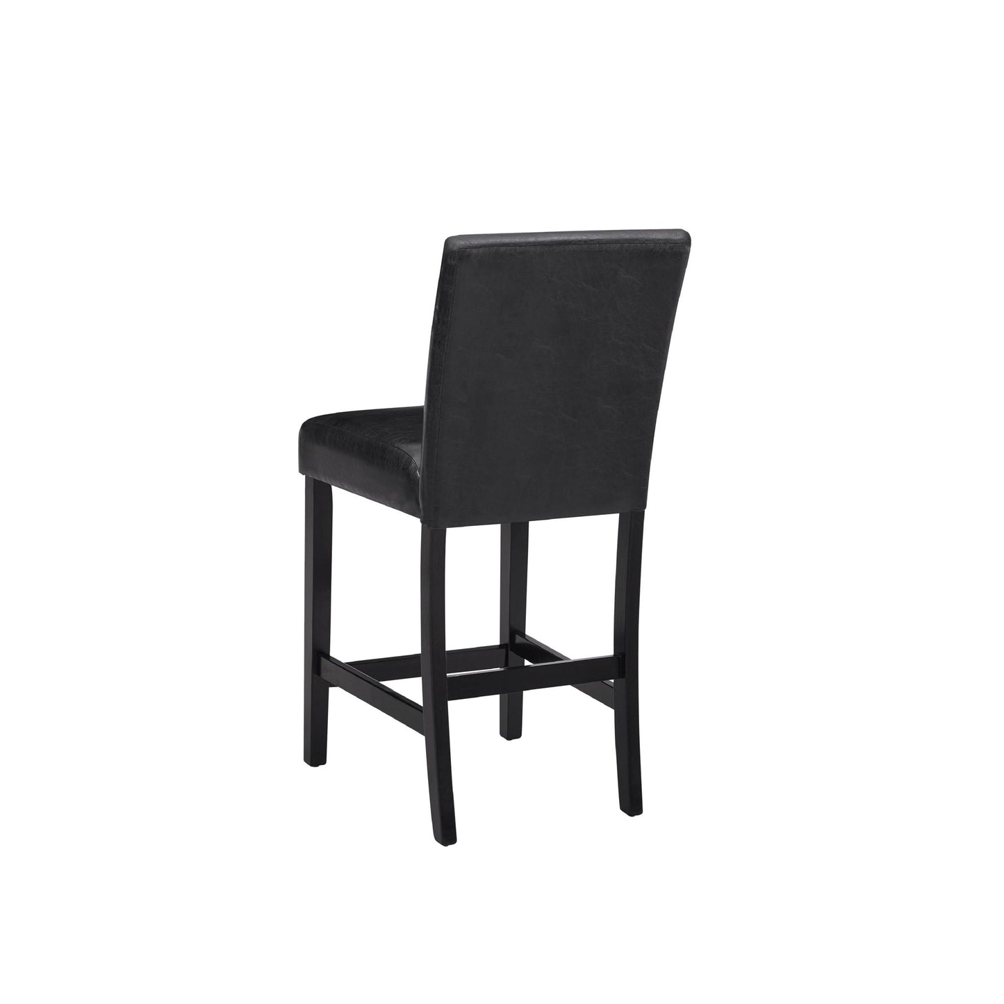 Modern 5 Piece Counter Height Dining Set With Tufted Nail Head Chairs