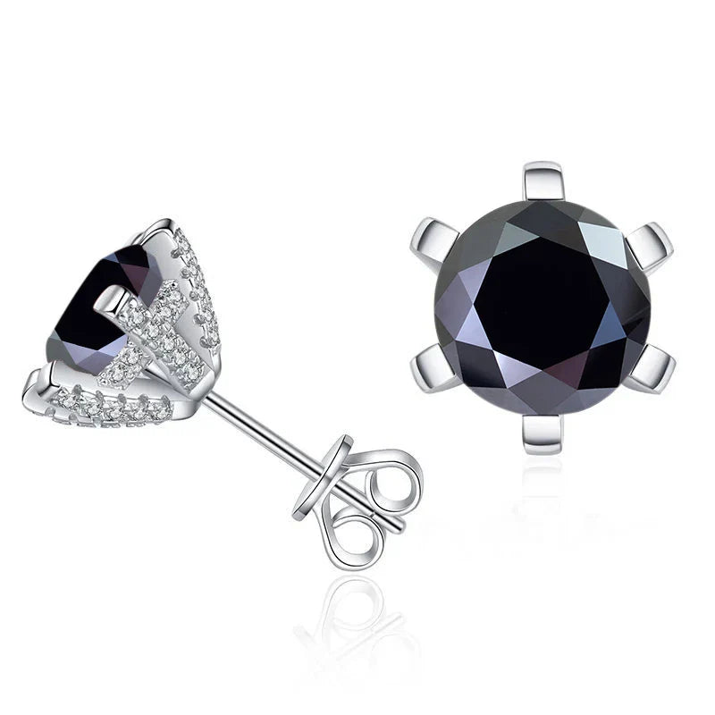 1ct D VVS Moissanite Stud Earrings 925 Sterling Silver 3EX Cut Women Daily