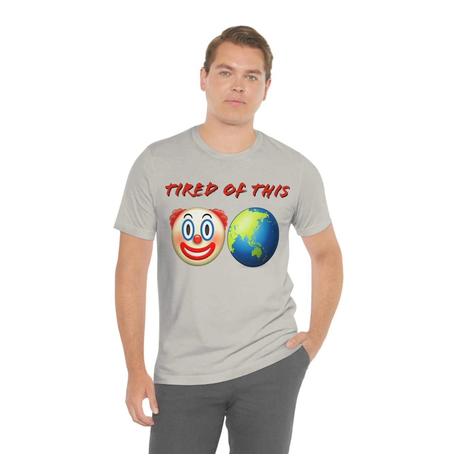 Tired Of This Clown World Emoji T-Shirt