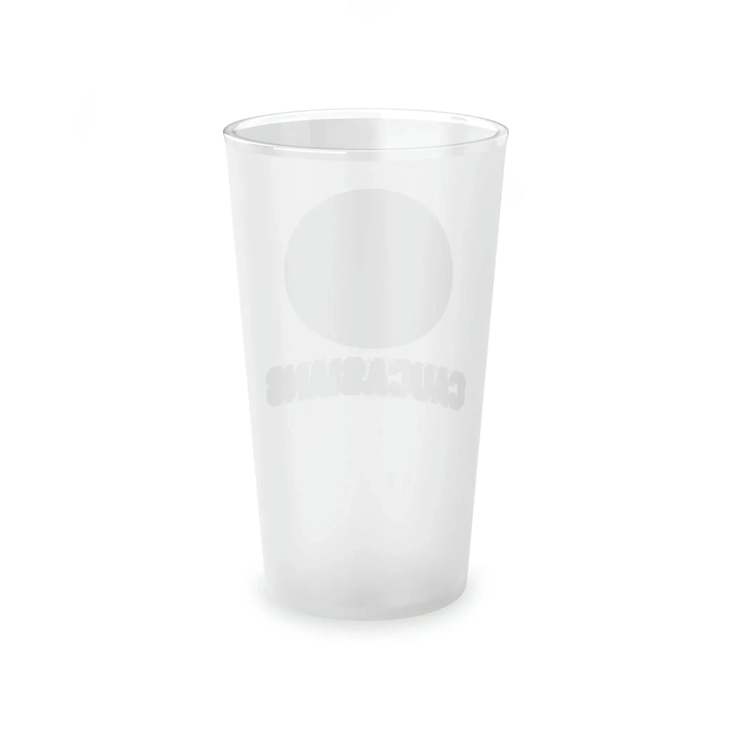 Caucasians Team Frosted Pint Glass, 16oz - 4LibertyShop.com