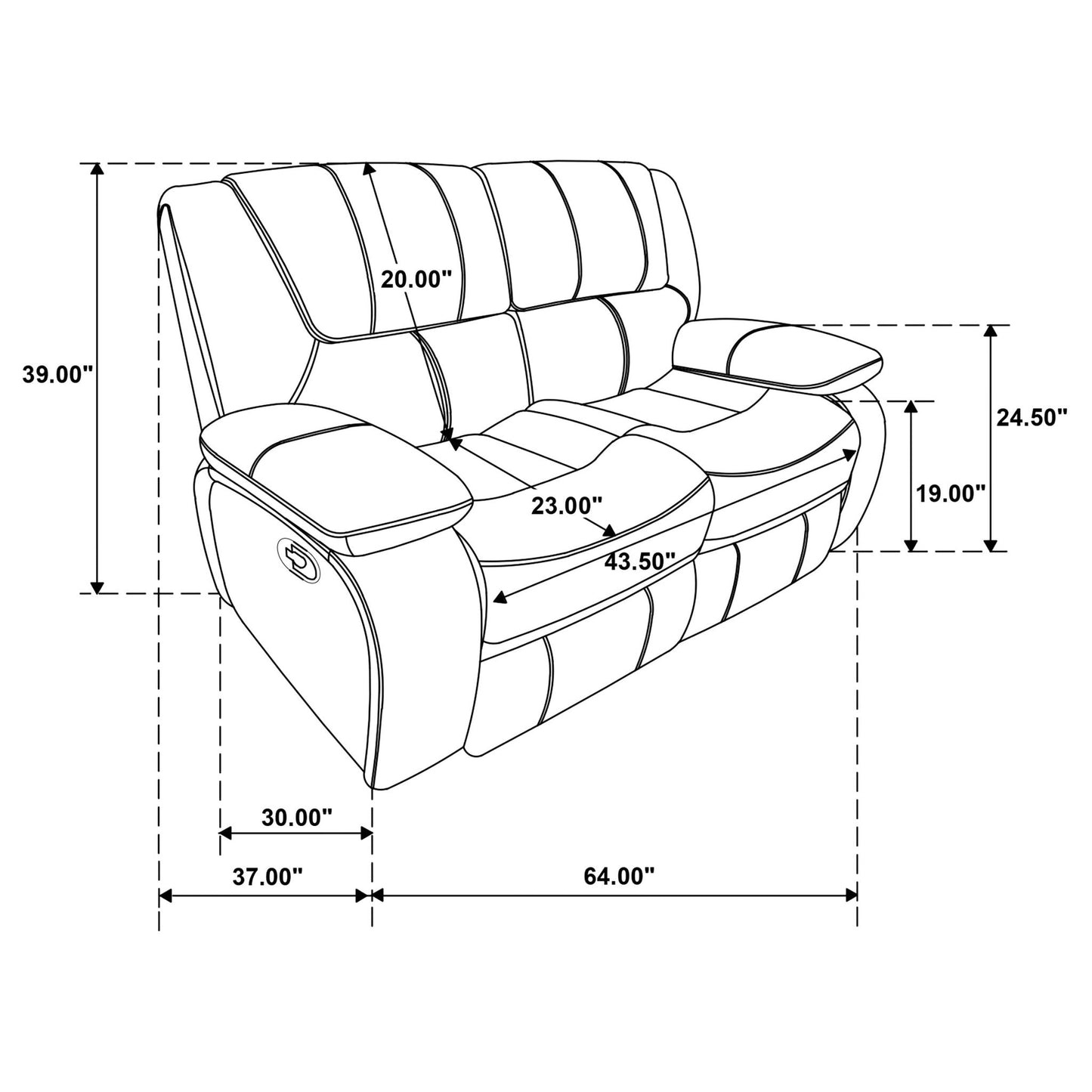 Elodie - Motion Reclining Loveseat