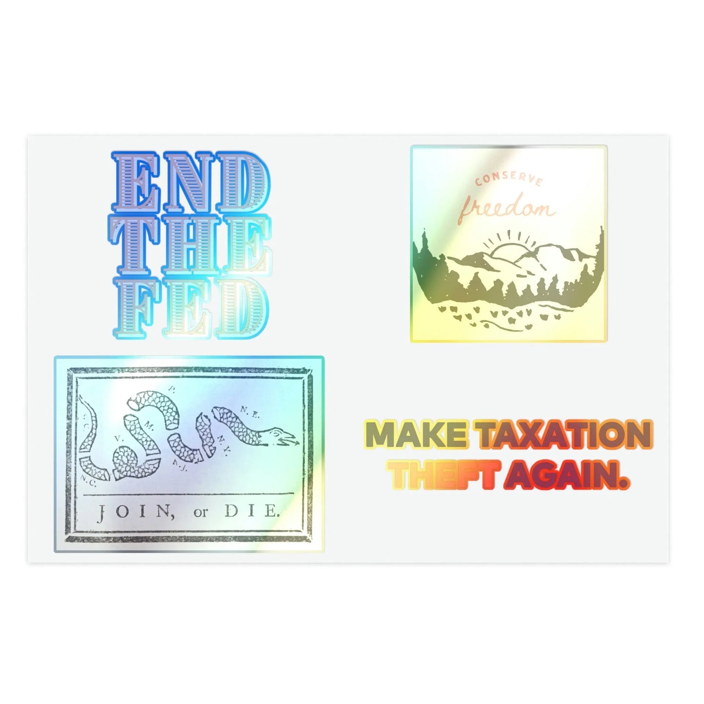 Liberty Themed Sticker Sheets