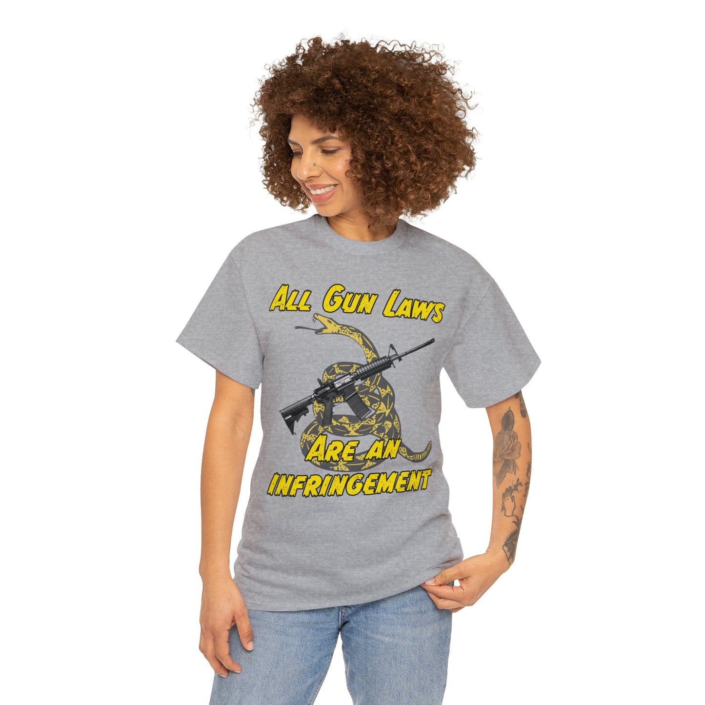 All Gun Laws Are Infringements AR15 Gadsden T-Shirt