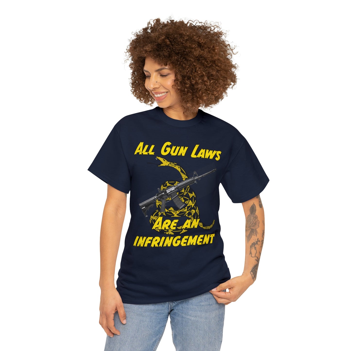 All Gun Laws Are Infringements AR15 Gadsden T-Shirt