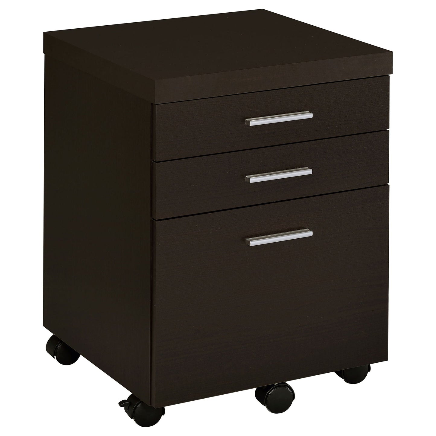 3 Drawer File Cabinet? Compact Office Storage For Home - Brown