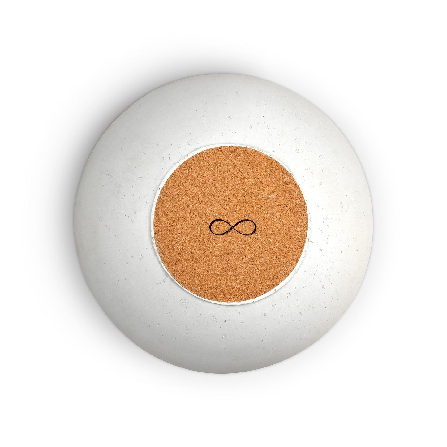 Concrete Infinity Bowl with Birch Presentation Crate: White