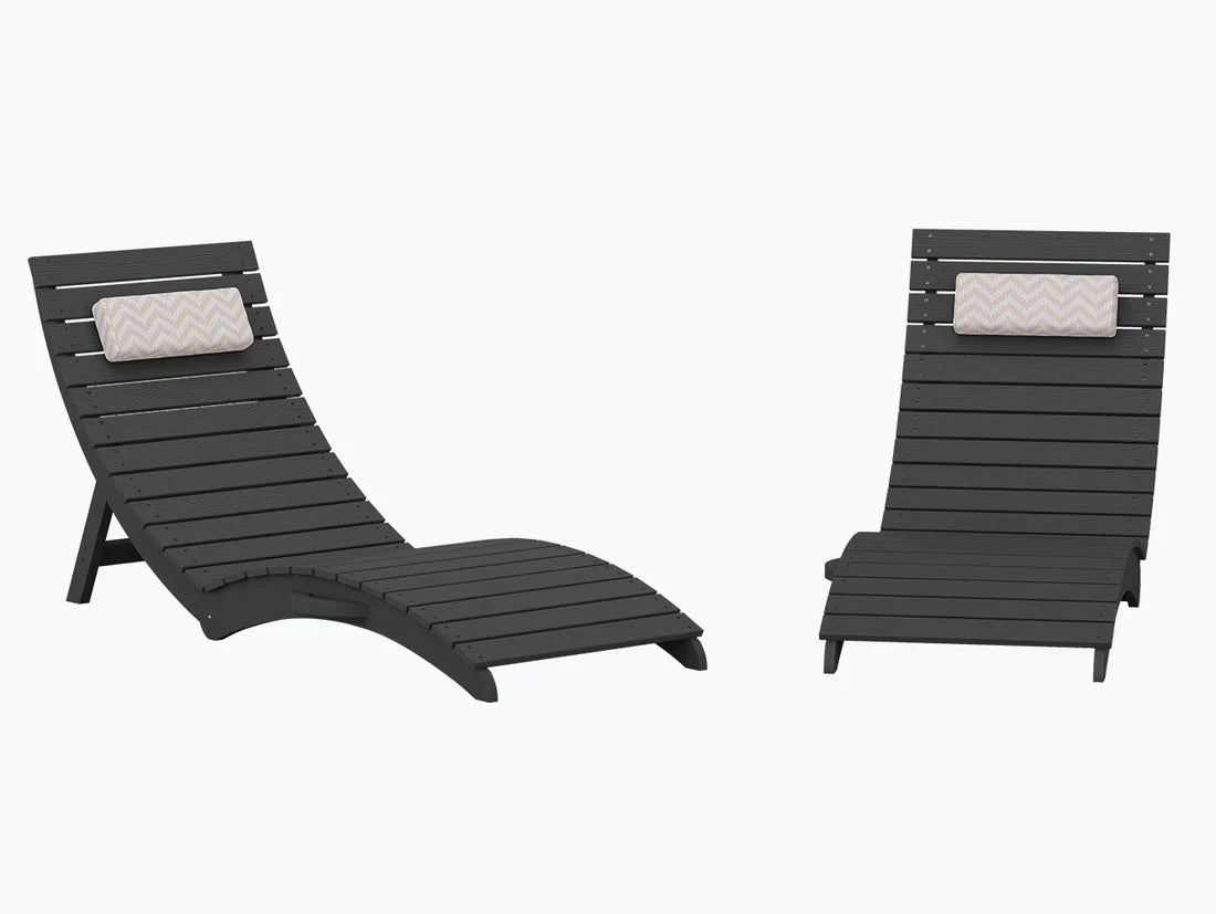 AquaCurve™ AquaWave Pre-Assembled Folding Pool Lounge Chair for Tanning Ledge
