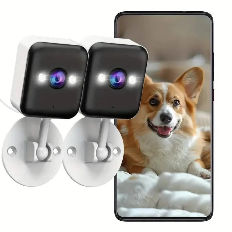 2-Pack: 1080P FHD Wireless Surveillance Camera, Full-Color Night Vision, Two-Way Voice & More