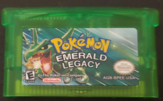 Pokemon Emerald Legacy GBA Pokemon ROM Hack Video Game Boy Advance