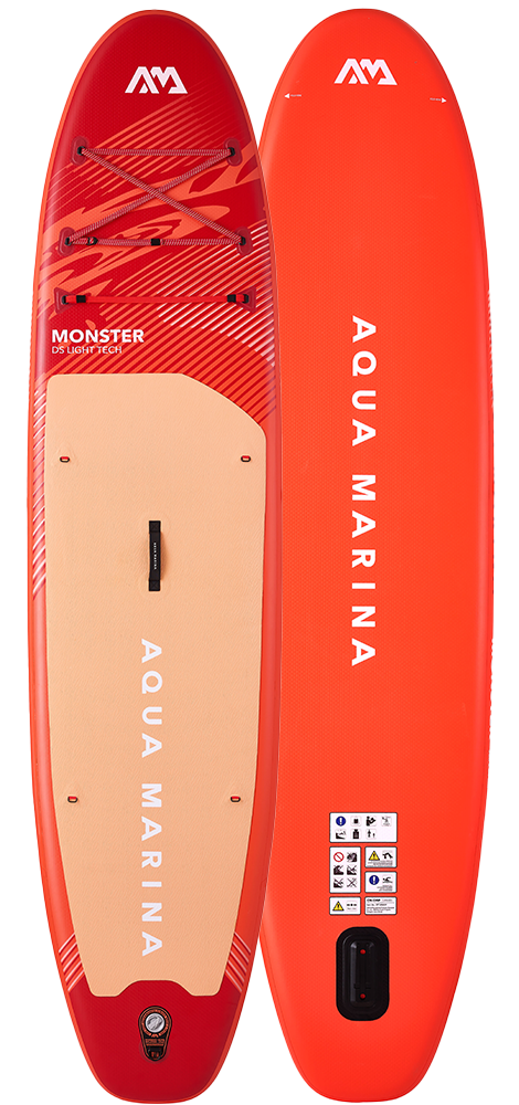 Aqua Marina Monster 12' Paddle Board - SUP with Aluminum SPORTS III Paddle and Safety Leash