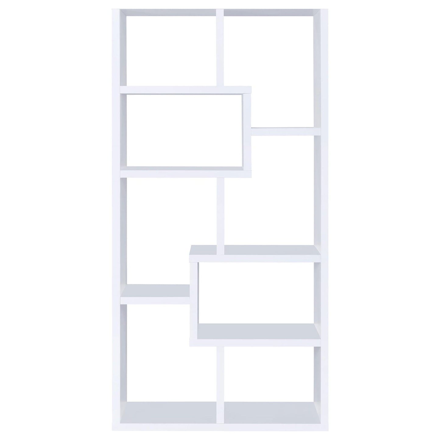 8 Shelf Geometric Bookcase