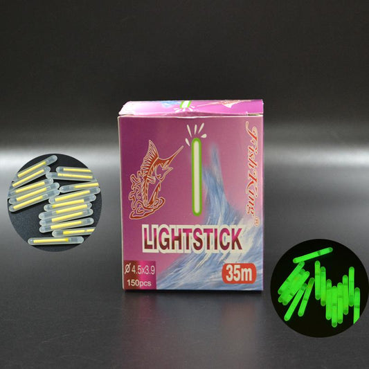 FISH KING 150pcs/lot Fishing Luminous Float 4.5*39mm Glowing Fluorescent Light Stick Night  Float For Carp