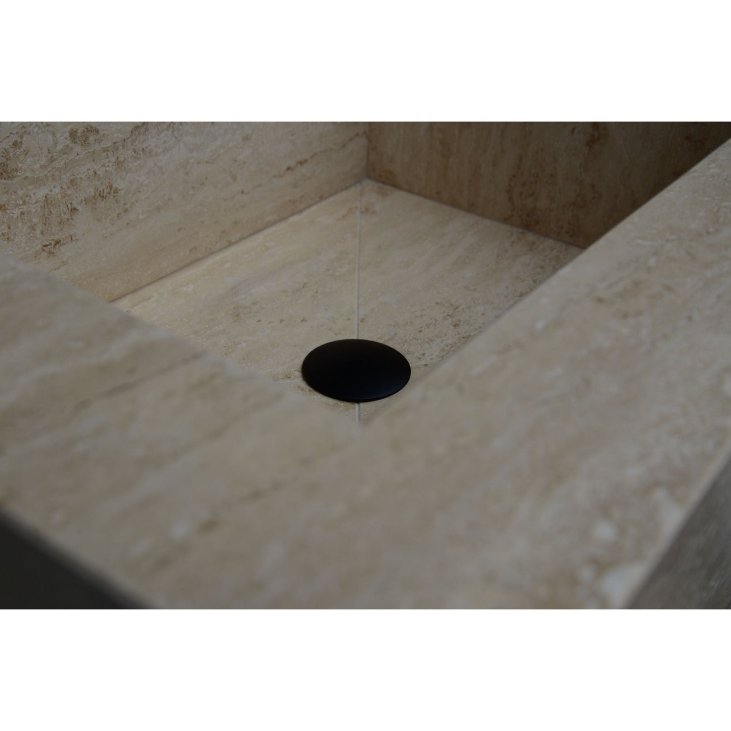 HANDCRAFTED CUSTOM TRAVERTINE SINK (TR-055)