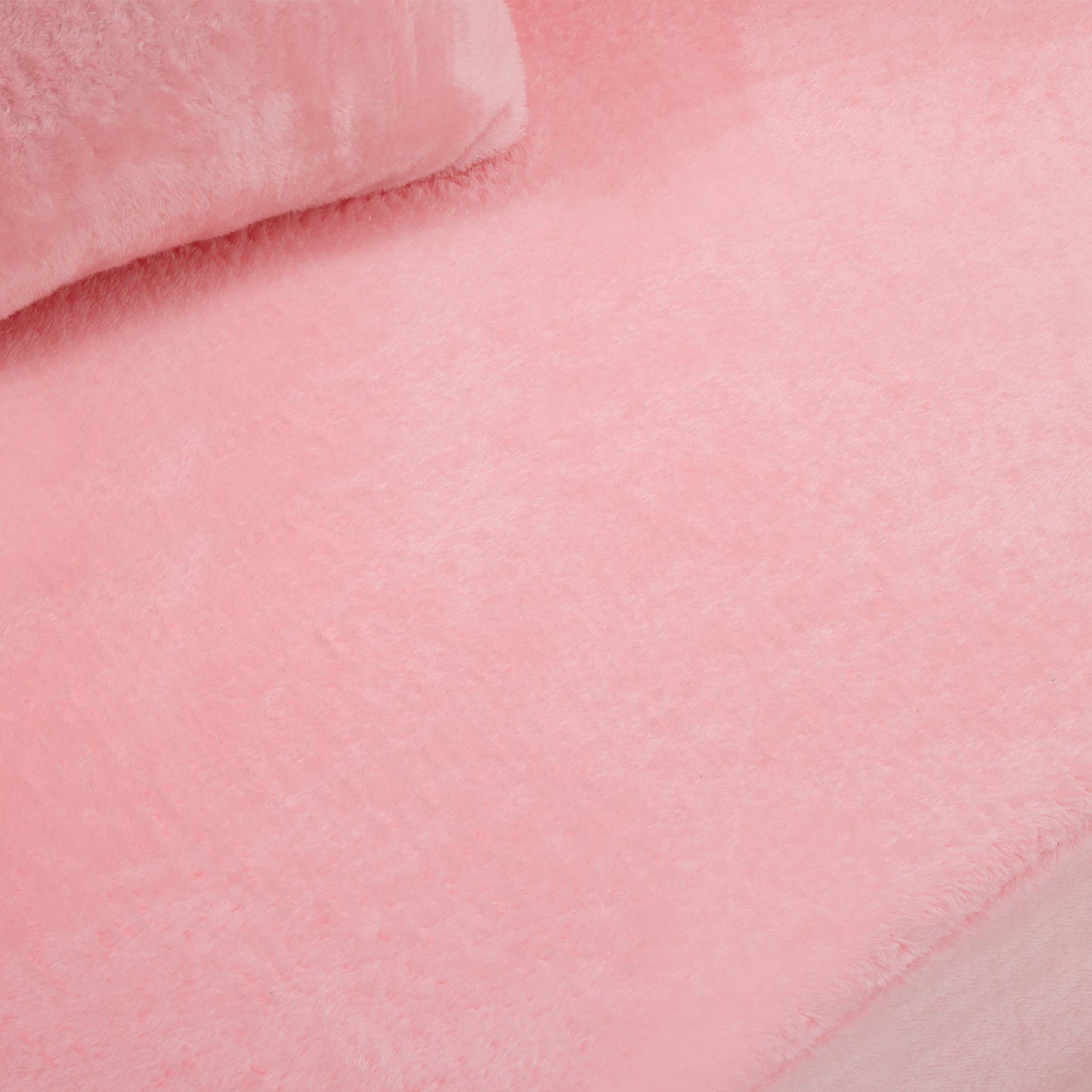 71-Inch Folding Sofa Bed in Pink Chenille with High-Density Foam