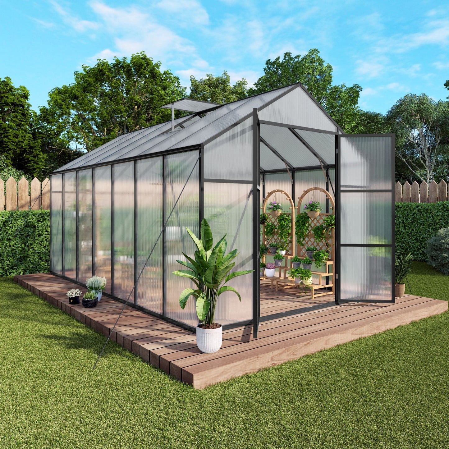 Gain Height Windproof All Season Outdoor Garden Shelter