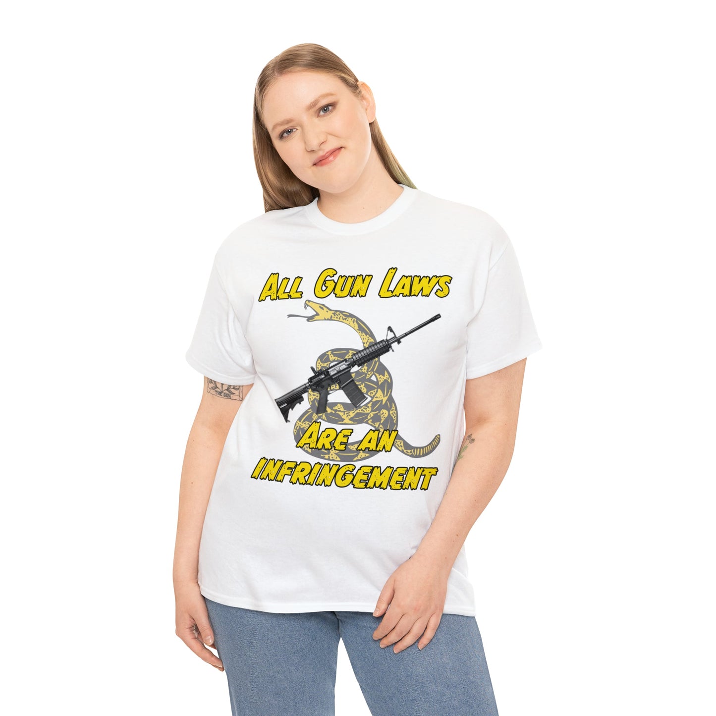 All Gun Laws Are Infringements AR15 Gadsden T-Shirt