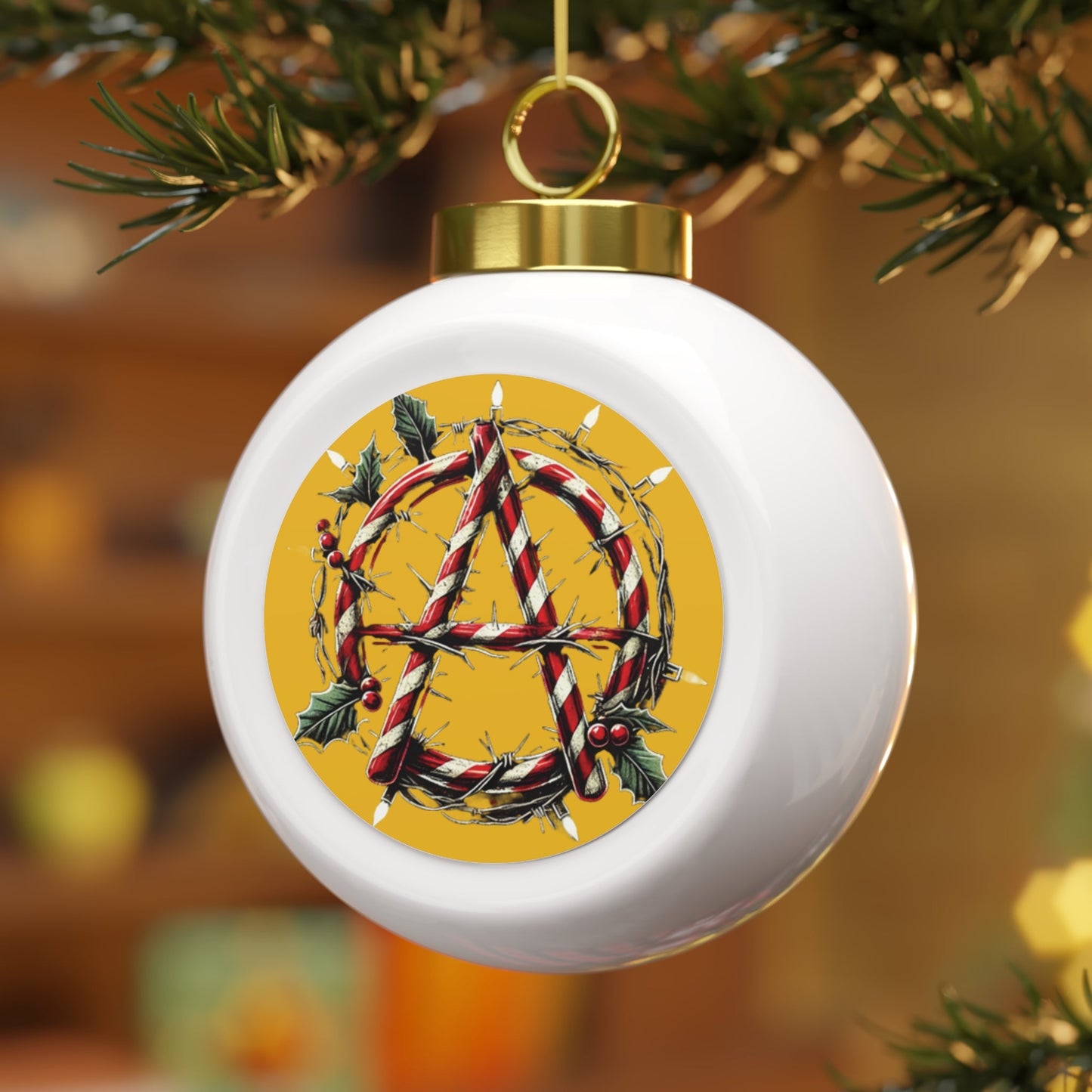 Anarchy Christmas Ornament - 4LibertyShop.com