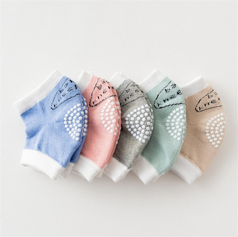 0-18 Months babys Non-slip Baby Kneecap Summer Children's Cotton Knee Pad Baby Crawling Knee Pads Terry Thick Mesh Breathable