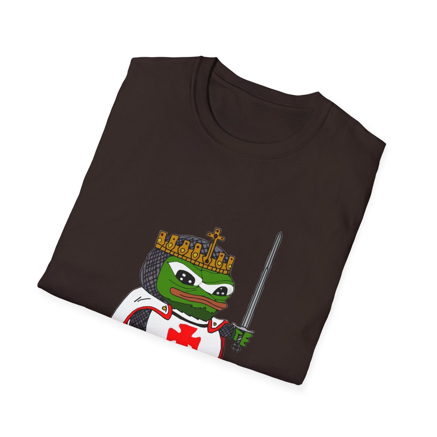 Crusader Pepe God Wills It Meme T-Shirt - Deus Vult Knight - 4LibertyShop.com