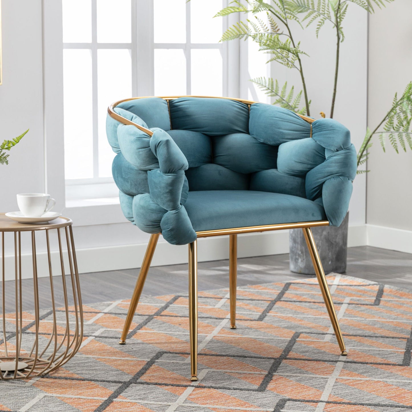 Luxury Modern Simple Leisure Single Sofa Chair Bedroom Lazy Person Household Dresser Stool Manicure Table Back Chair
