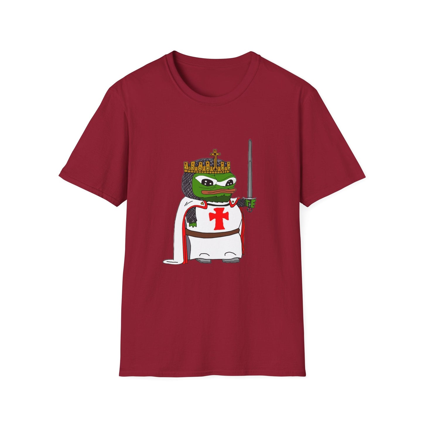 Crusader Pepe God Wills It Meme T-Shirt - Deus Vult Knight - 4LibertyShop.com